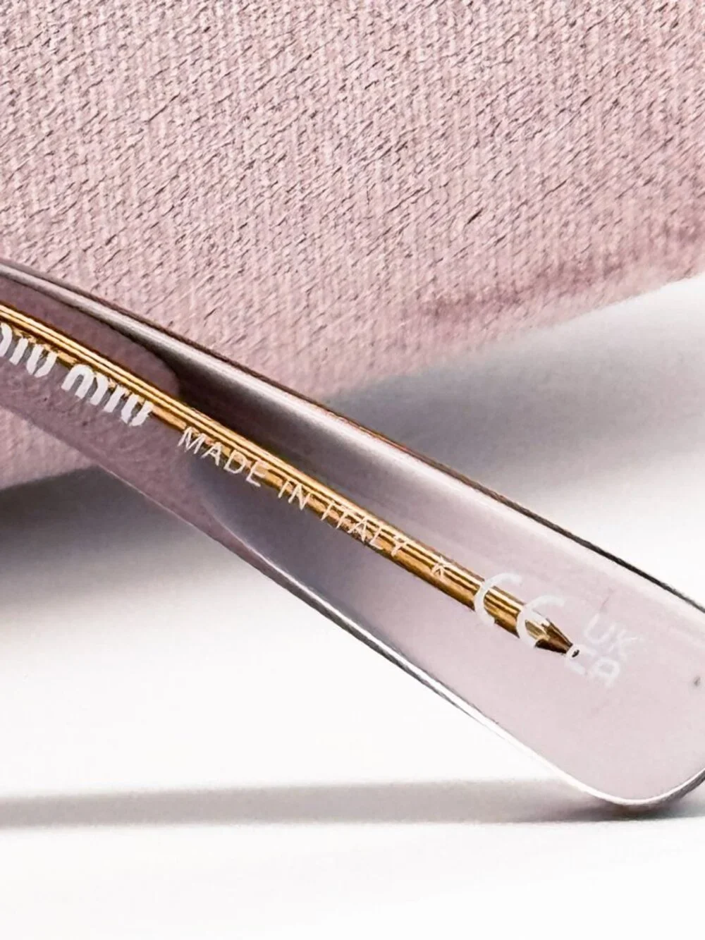 New Miu Miu MU03WV 12W1O1 Clear Pink Women Eyeglasses
